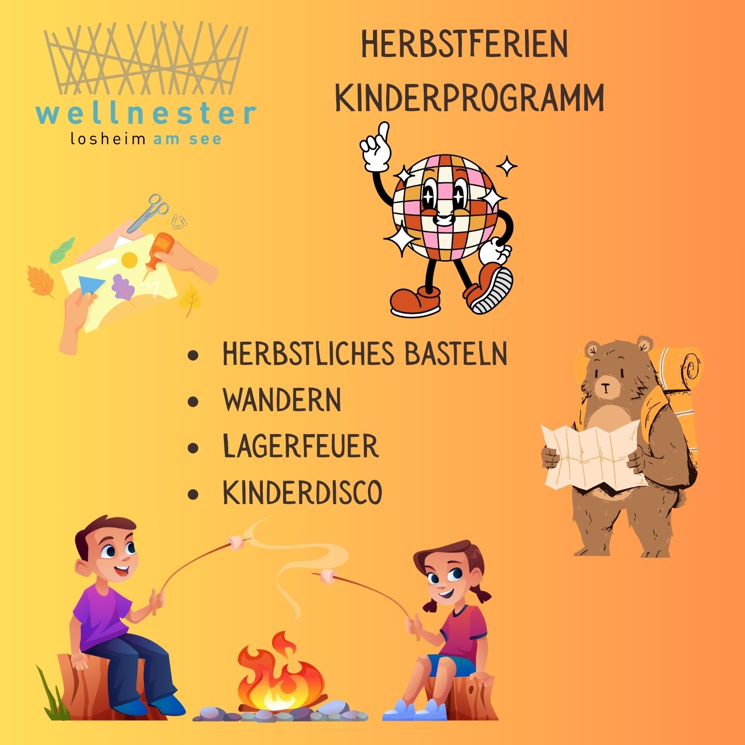 Read more about the article Kinderprogramm in den Herbstferien auf unserem Campingplatz
