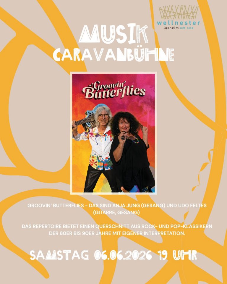 Saisonauftakt auf der Caravanbühne: GROOVIN‘ BUTTERFLIES live am 06. Juni 2026